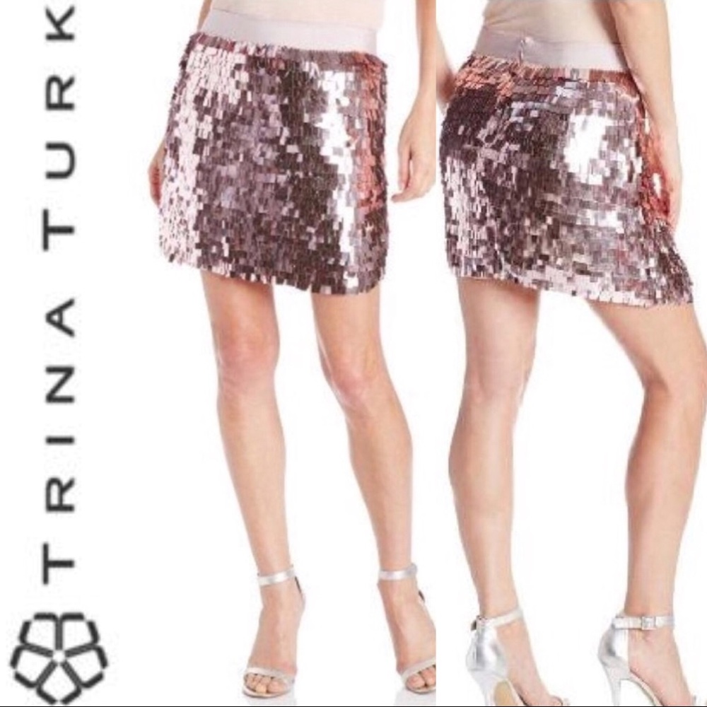 TRINA TURK Ariel Sequin Skirt